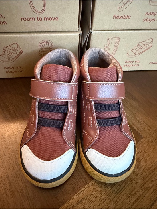 See Kai Run Other - See Kai Run Brown and White Kids High-Top Sneakers